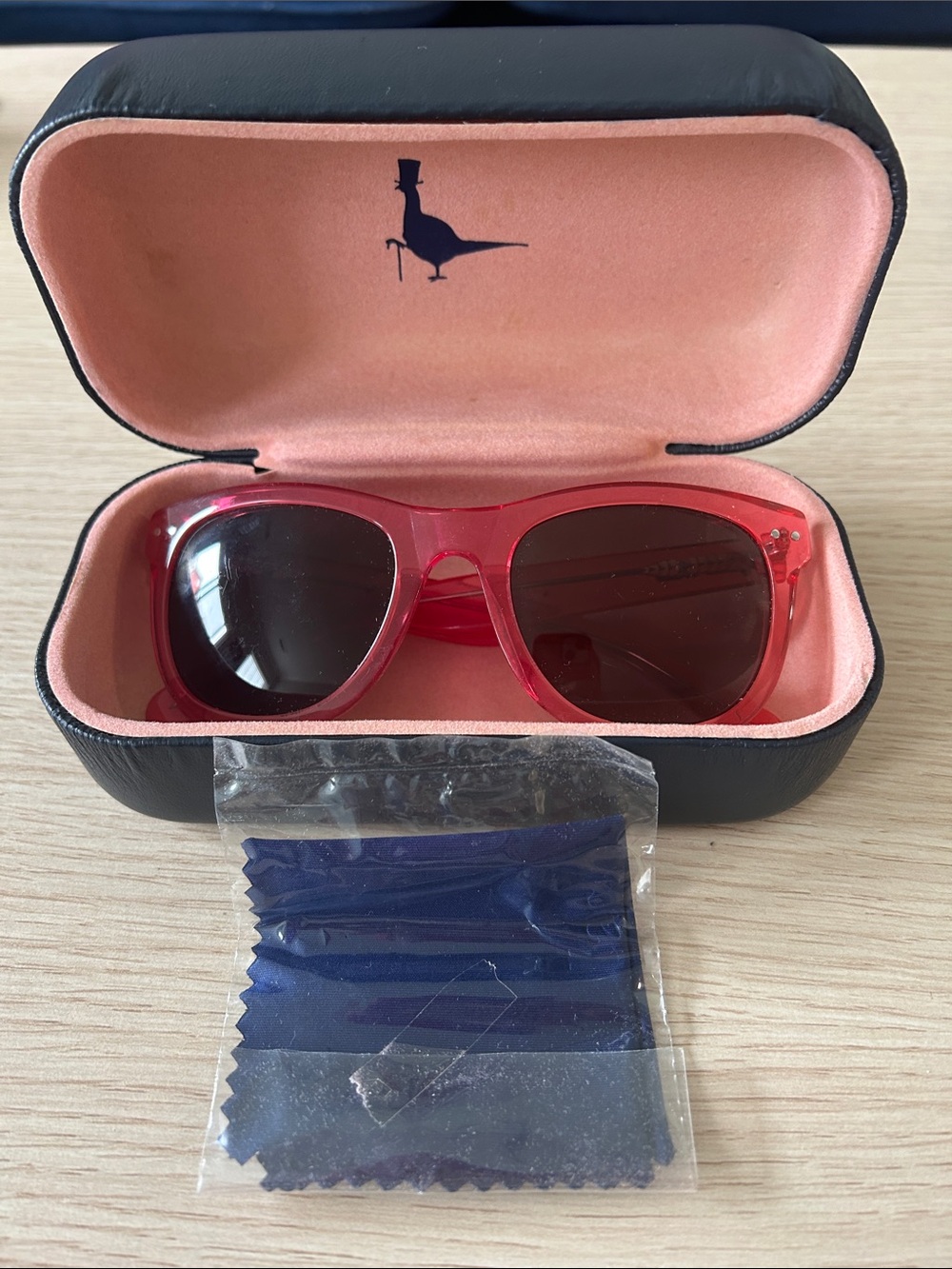 Jack Wills Pink Sunglasses and Case